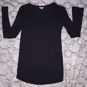 Black Splendid “slight” scoop neck blouse, Medium